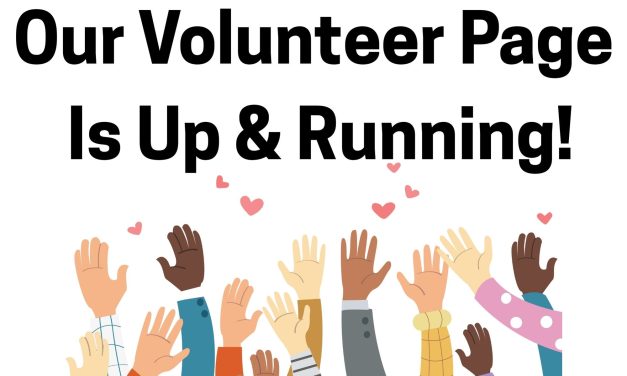 Volunteer page up and running!