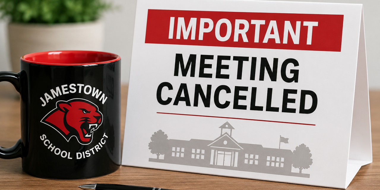 NOTICE OF CANCELLATION OF SPECIAL BOARD MEETING