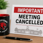 NOTICE OF CANCELLATION OF SPECIAL BOARD MEETING
